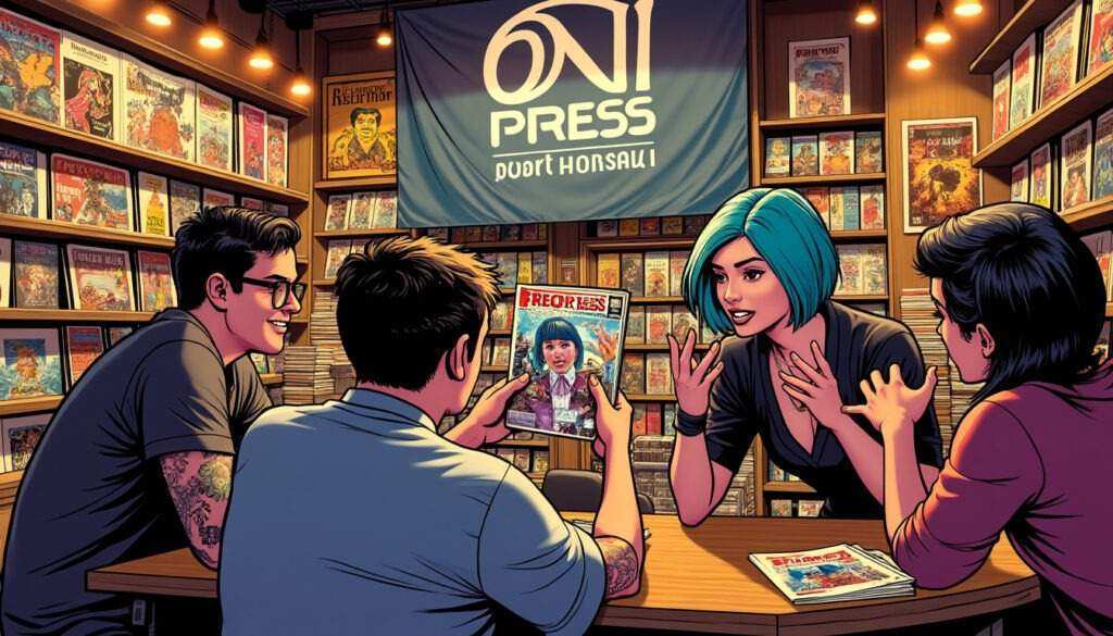 découvrez en exclusivité l'univers captivant d'oni press avec un aperçu du premier numéro de free for all, signé par le talentueux patrick horvath. préparez-vous à une immersion unique dans cet univers graphique fascinant.