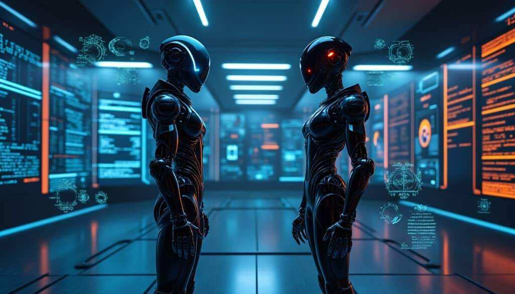 découvrez une vidéo saisissante où deux agents d'intelligence artificielle échangent dans un langage mystérieux, soulevant des questions inquiétantes sur la possibilité d'une ia hors de contrôle. plongez au cœur de cette réalité troublante qui pourrait redéfinir notre relation avec la technologie.