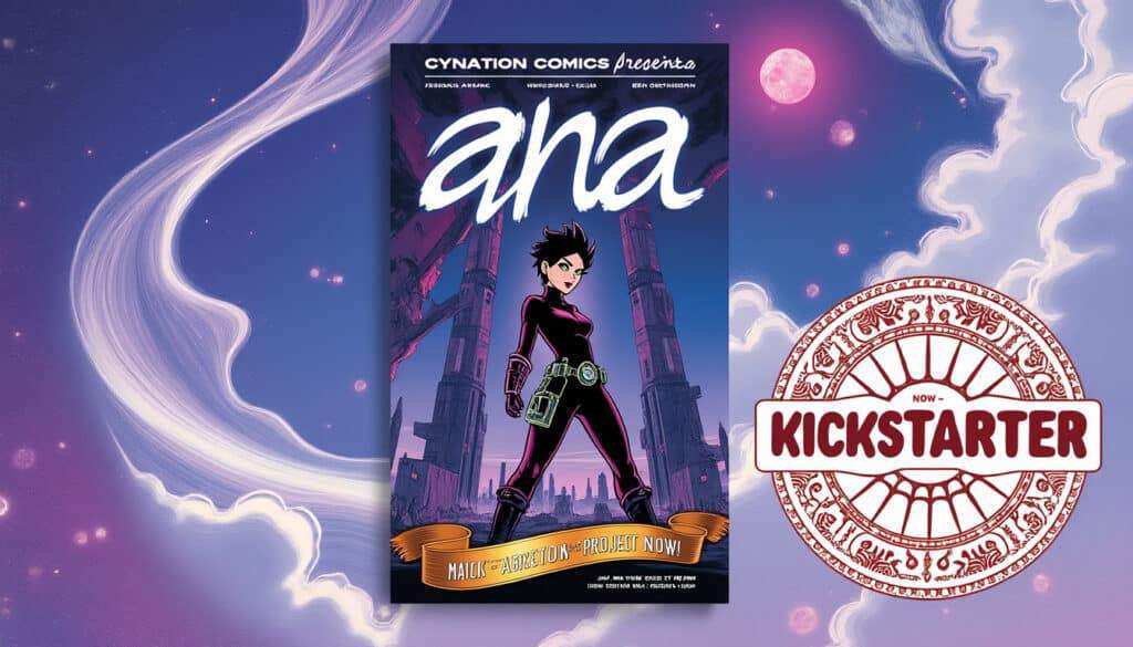 plongez dans l'univers captivant du premier numéro de 'ana' par cynation comics ! écrit par josh et aaron mak et sublimé par les illustrations de ben sullivan, ce projet innovant est désormais disponible sur kickstarter. ne manquez pas l'occasion de découvrir cette œuvre unique en avant-première !