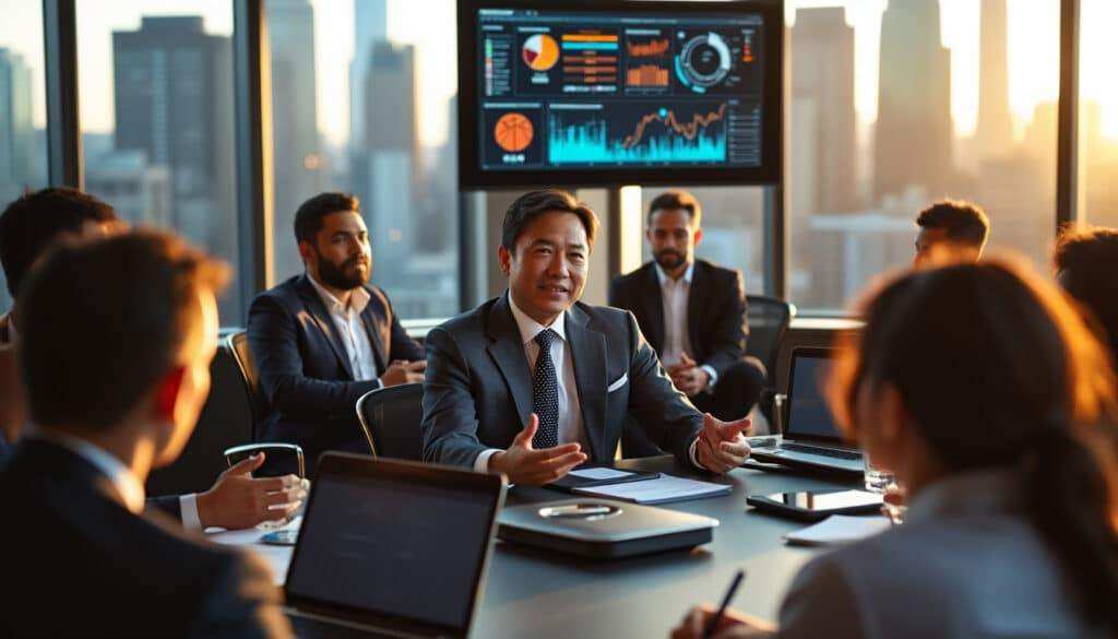 joe tsai, gouverneur des brooklyn nets, partage son analyse de l'impact révolutionnaire de l'intelligence artificielle dans la nba et le monde des affaires, soulignant comment cette technologie transforme le sport et les stratégies commerciales contemporaines.