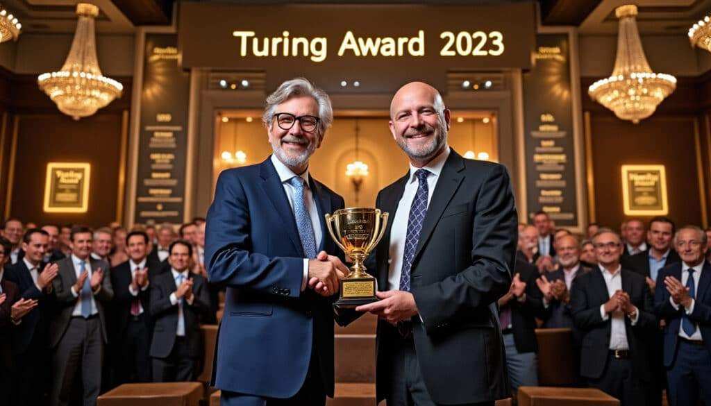 Le Prix Turing décerné aux pionniers de l’intelligence artificielle Andrew Barto et Richard Sutton découvrez le prix turing, attribué aux éminents chercheurs andrew barto et richard sutton, pionniers de l'intelligence artificielle. plongez dans leurs contributions remarquables qui ont façonné le domaine de l'apprentissage par renforcement et révolutionné notre compréhension des systèmes intelligents.