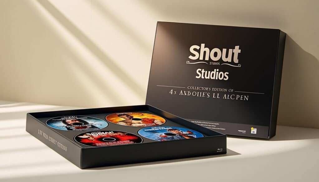 découvrez le coffret collector unique de shout! studios, rendant hommage aux classiques de la blaxploitation en 4k uhd blu-ray, prévu pour mai. plongez dans l'univers captivant de ces films emblématiques avec une qualité d'image exceptionnelle et des bonus exclusifs.