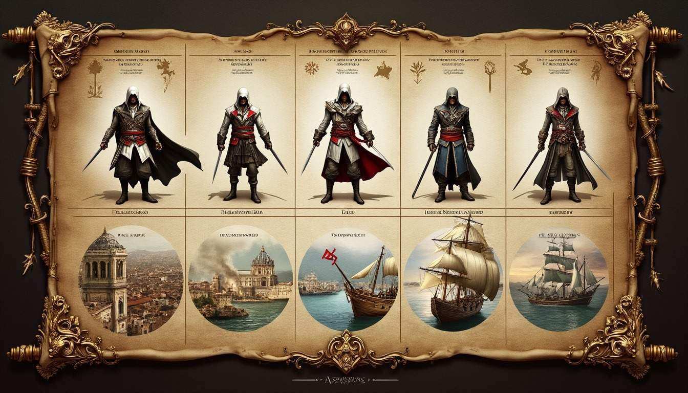 découvrez la durée nécessaire pour terminer chaque épisode de la célèbre licence assassin's creed. que vous soyez un nouvel aventurier ou un vétéran de la série, obtenez des informations sur le temps de jeu pour chaque titre et planifiez votre exploration des différentes époques et histoires des assassins.