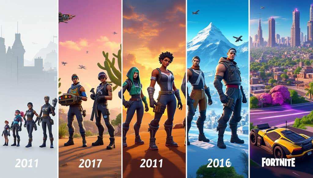 Découvrez l’évolution de Fortnite : un aperçu de son parcours depuis 2011 explorez l'évolution fascinante de fortnite depuis ses débuts en 2011. découvrez les étapes clés de son parcours, ses innovations marquantes et son impact sur le monde du jeu vidéo.