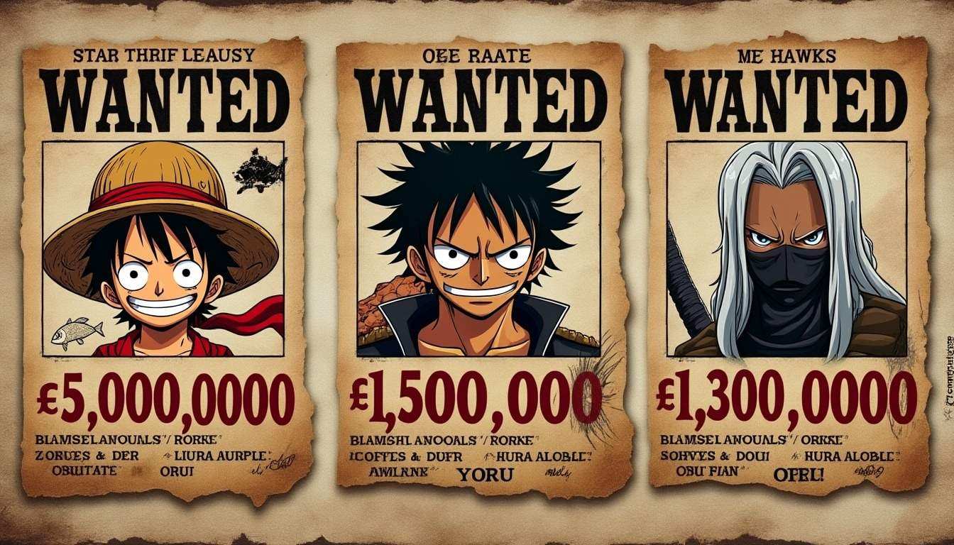 découvrez les primes incroyables des mugiwara et de mihawk dans one piece ! plongez dans l'univers fascinant des pirates et explorez les révélations surprenantes sur ces personnages emblématiques. quelle est la valeur de leur tête ? ne manquez pas cette analyse détaillée et passionnante !
