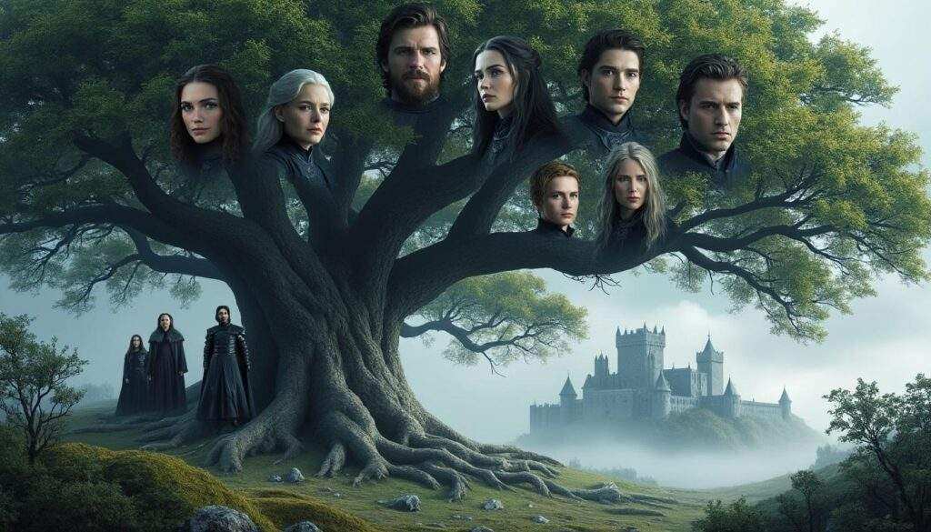 explorez l'arbre généalogique captivant de la maison stark, une lignée emblématique de westeros. plongez dans l'histoire des stark, leurs alliances, leurs tragédies et leur héritage à travers les âges. un voyage inoubliable au cœur de game of thrones.