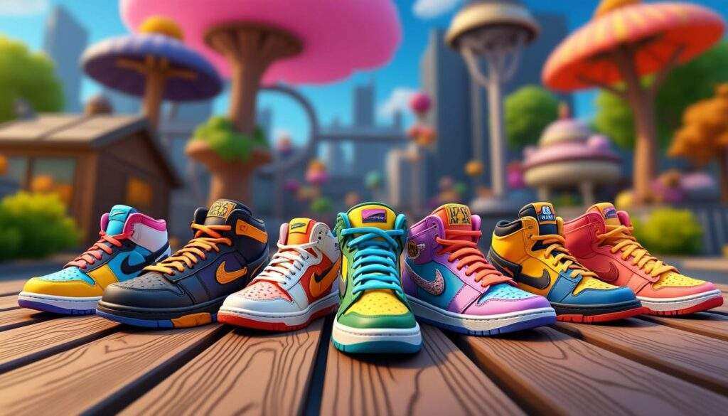 explorez notre liste complète des chaussures disponibles dans fortnite et découvrez les styles uniques qui vous démarqueront sur le champ de bataille. ne manquez pas les dernières tendances pour personnaliser votre personnage et briller dans le jeu !
