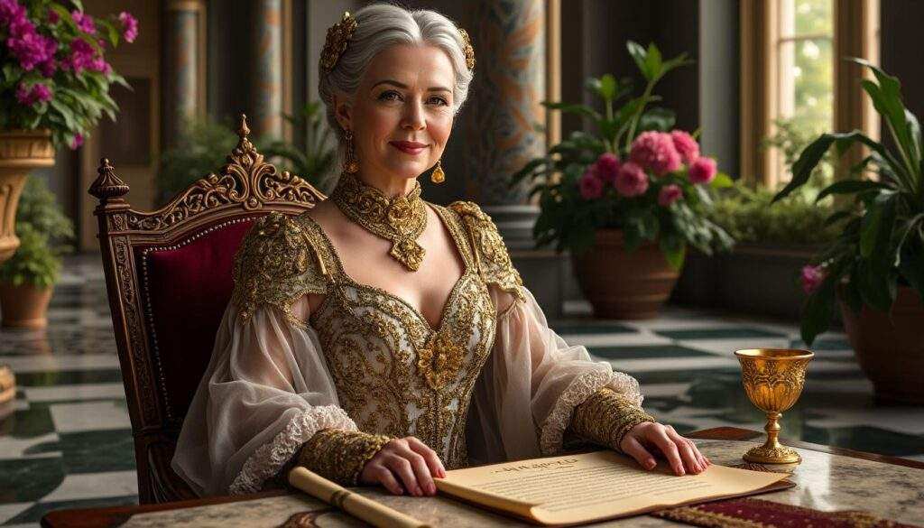 découvrez olenna tyrell, la matriarche intrigante du trône de fer, dont la sagesse et les stratégies politiques façonnent le destin de westeros. plongez dans son univers unique et explorez comment elle manœuvre dans un monde de complots et de rivalités.