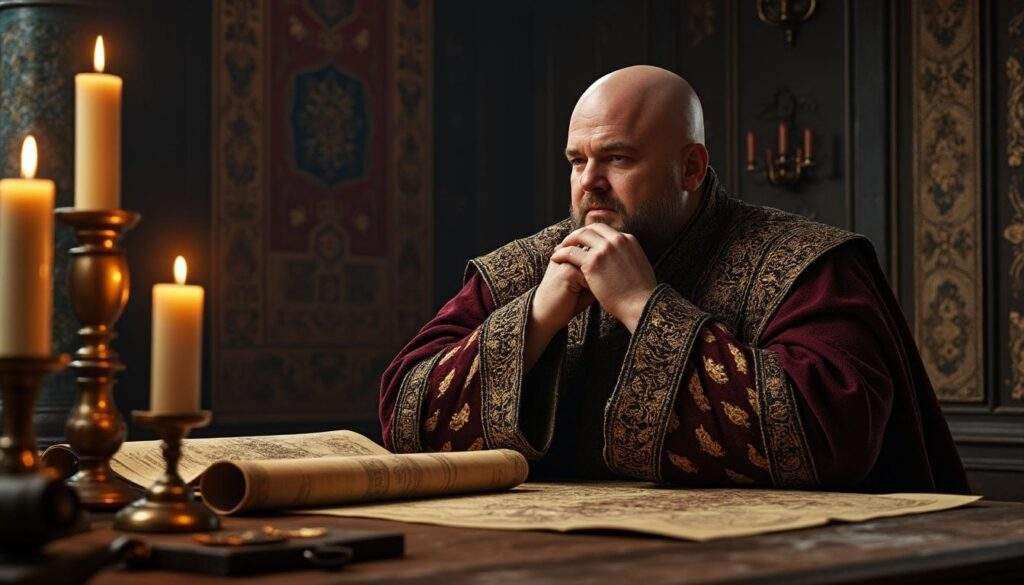 découvrez varys, le maître des secrets dans l'univers fascinant du trône de fer. plongez dans son intrigant parcours, ses manipulations et son rôle clé dans les luttes de pouvoir de westeros. une analyse captivante d'un personnage énigmatique des chroniques de george r.r. martin.