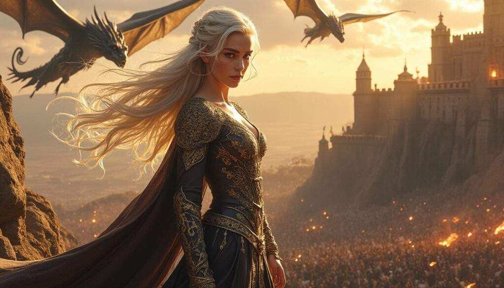 découvrez l'ascension fascinante de daenerys targaryen, la reine emblématique du trône de fer. plongez dans son parcours épique, ses luttes pour le pouvoir et sa quête de justice dans un monde de dragons et de stratégies politiques.