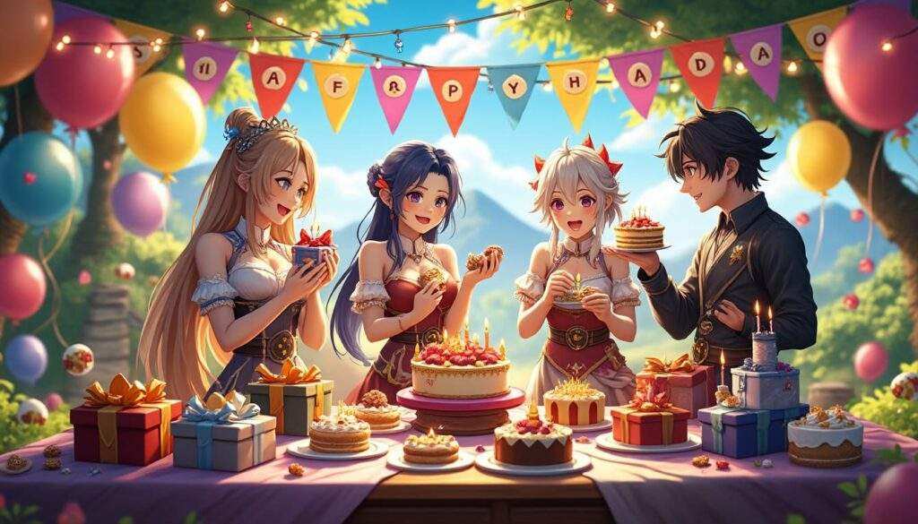 découvrez tout sur les anniversaires de genshin impact : cadeaux exclusifs, surprises inattendues, événements spéciaux et toutes les nouveautés à ne pas manquer pour fêter cet événement unique avec la communauté !