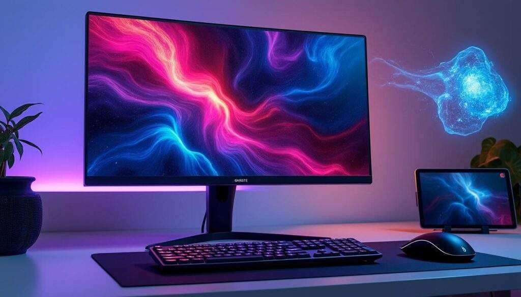 découvrez le gigabyte mo32u, un moniteur révolutionnaire qui inaugure la gamme qd-oled 2025. avec sa puissance inégalée et sa précision éblouissante, il redéfinit les standards de l'affichage pour une expérience visuelle immersive et captivante.