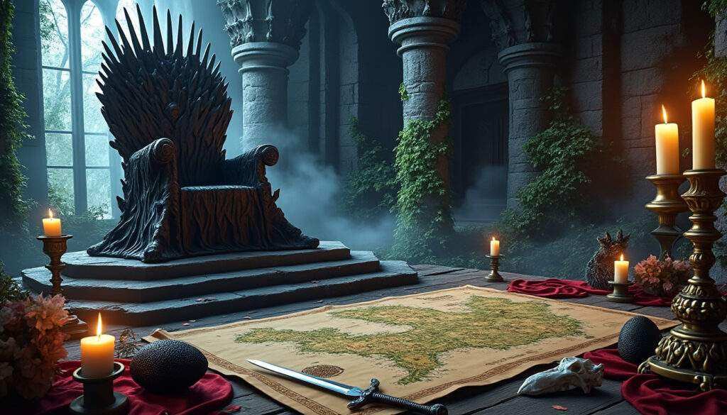 plongez dans l'univers mystérieux du trône de fer : secrets, intrigues et révélations inédites sur les personnages et les royaumes emblématiques de la saga.