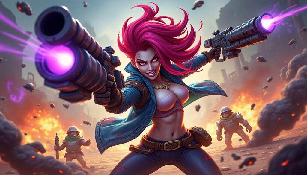 découvrez notre guide complet pour maîtriser jinx dans league of legends : stratégies, astuces et conseils pour améliorer votre gameplay et dominer vos adversaires avec ce champion explosif.