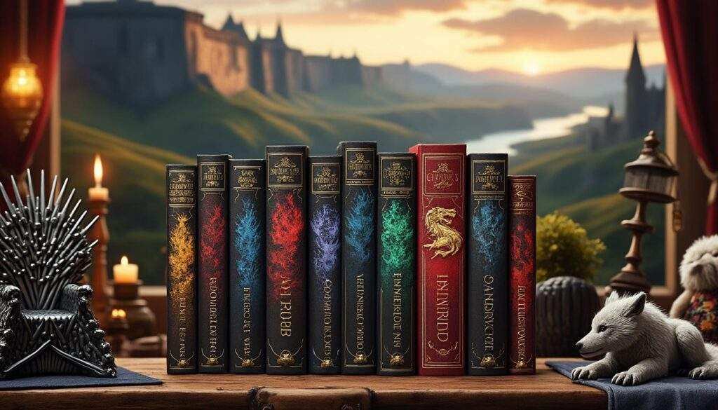 plongez dans l’univers fascinant du trône de fer en explorant ses livres originaux et ses séries dérivées. découvrez les intrigues, les personnages et les secrets de cette saga incontournable.