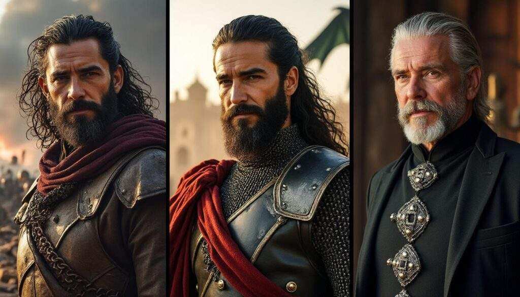 explorez l'évolution fascinante de daario naharis, un personnage clé de l'univers du trône de fer, à travers ses aventures et transformations majeures.