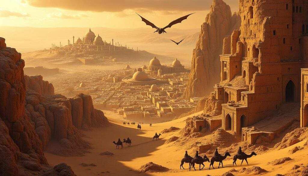 plongez dans l'univers captivant et mystérieux d'essos, une terre riche en histoires et secrets, dans la saga épique du trône de fer.