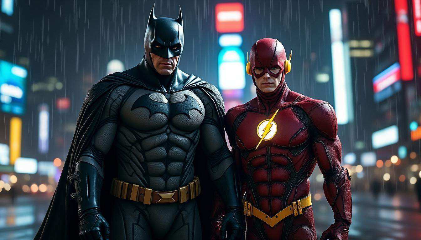 découvrez le nouveau film batman de l' univers dc où les héros de flash se retrouvent pour une aventure épique alliant action et suspense.